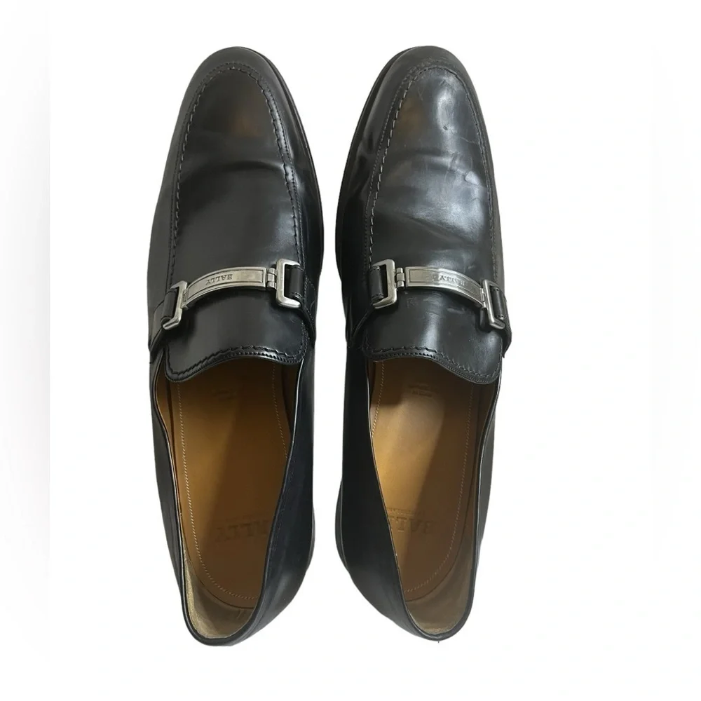 Bally Switzerland Lebel Horse Bit Loafers Mens  Size US 10.5D